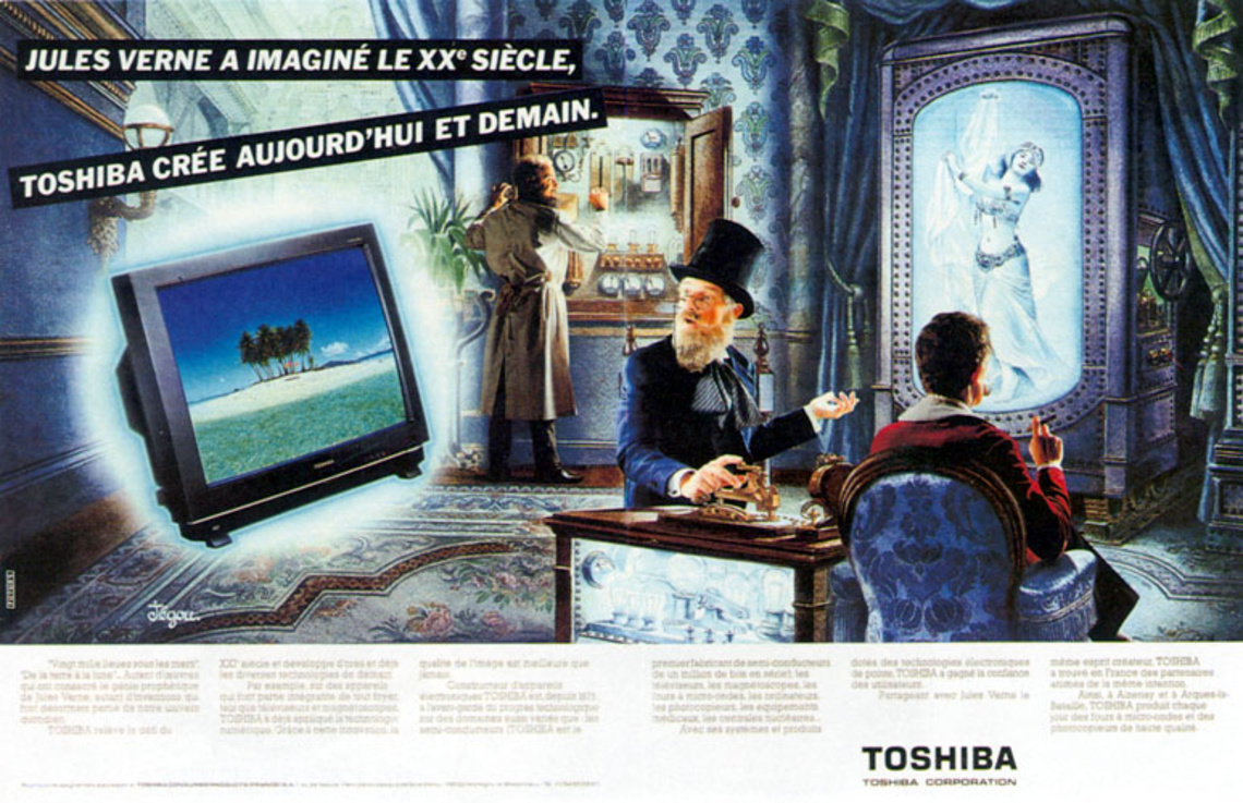 Jules Verne had envisioned a 20th century which is being made a reality by Toshiba - today and tomorrow.