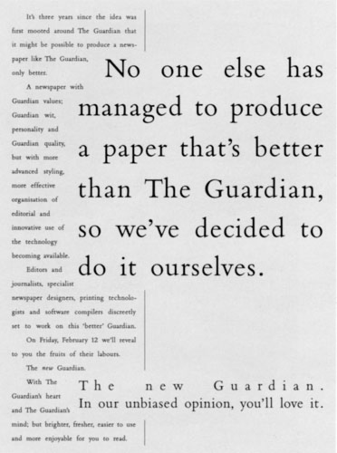 Guardian Media Group, London