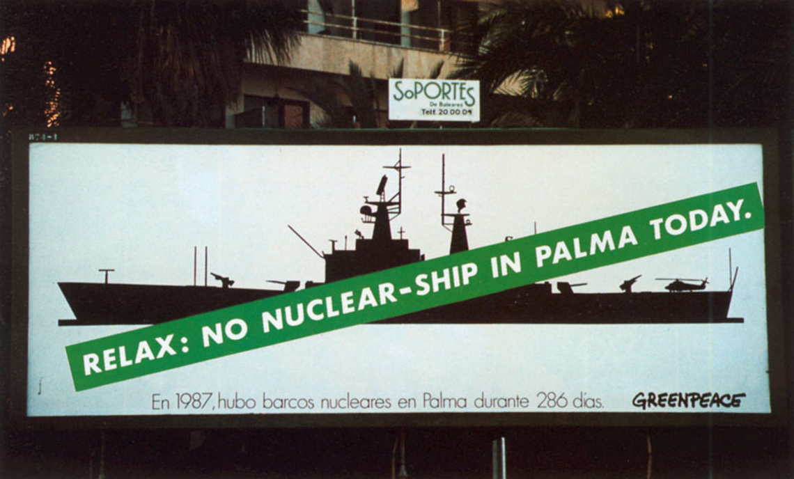 In 1987 there were nuclear ships in Palma for 286 days.