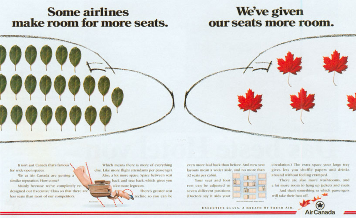 Some airlines make room for more seats. We´ve given our seats more room.