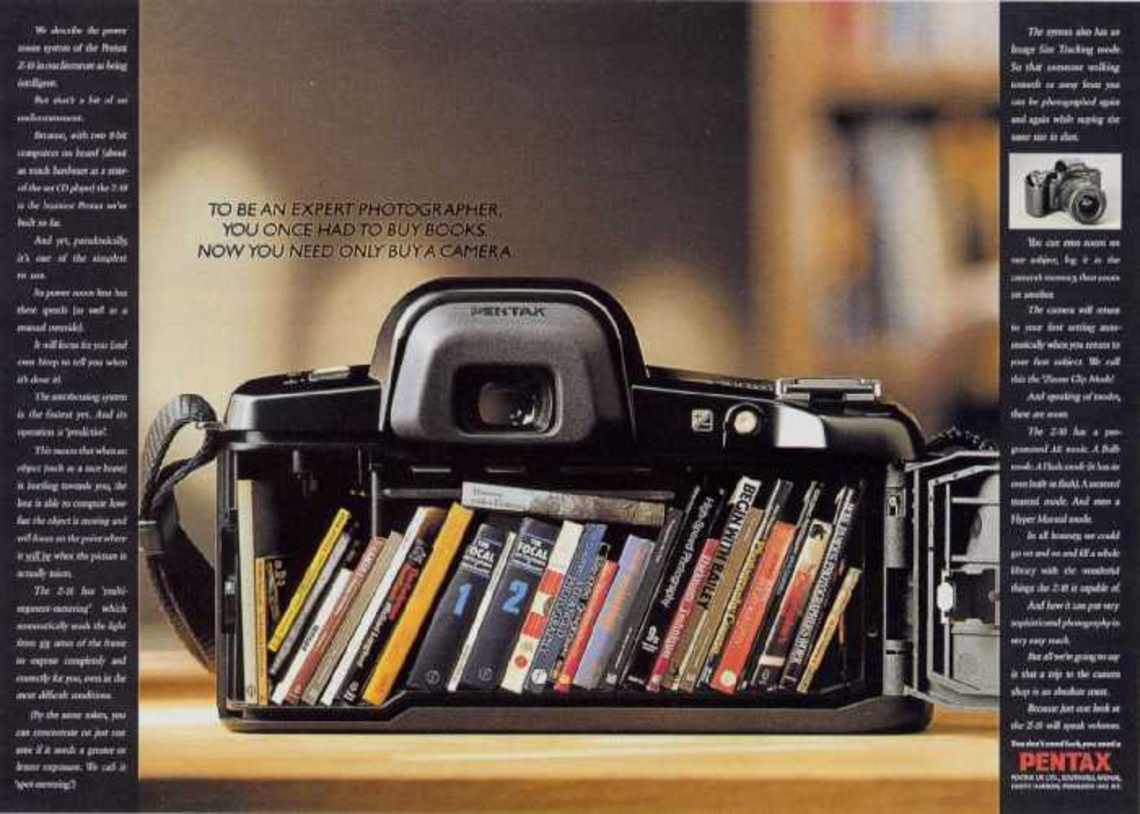 To be an expert photographer, you once had to by books. Now you need only buy a camera.