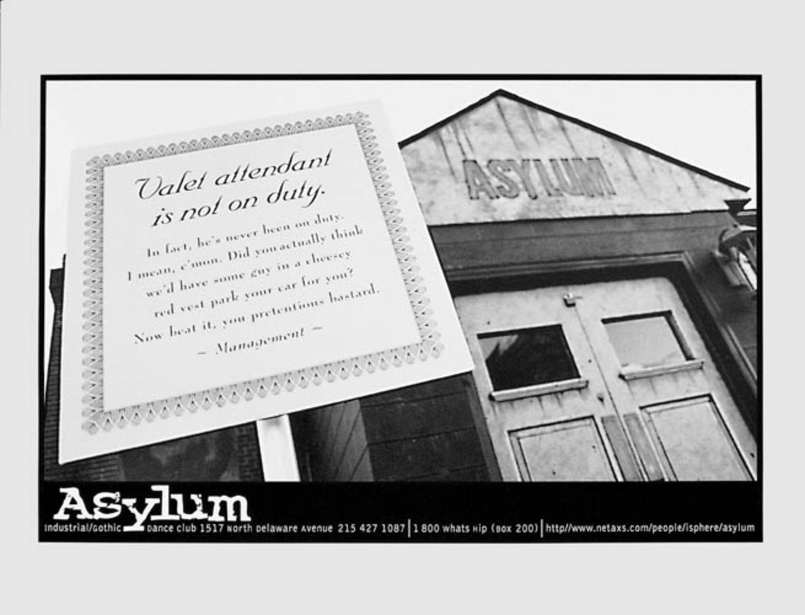 Asylum. Industrial/Gothic Dance Club.