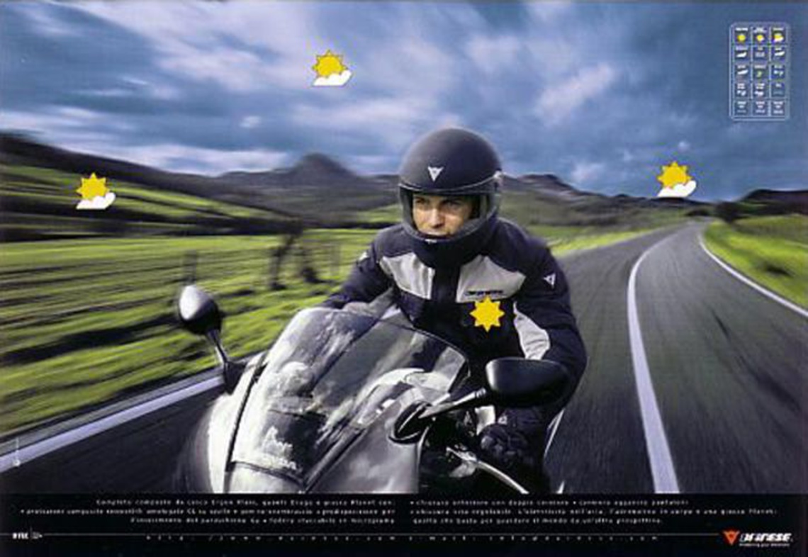 Campaign for a brand of motorcycling clothes.