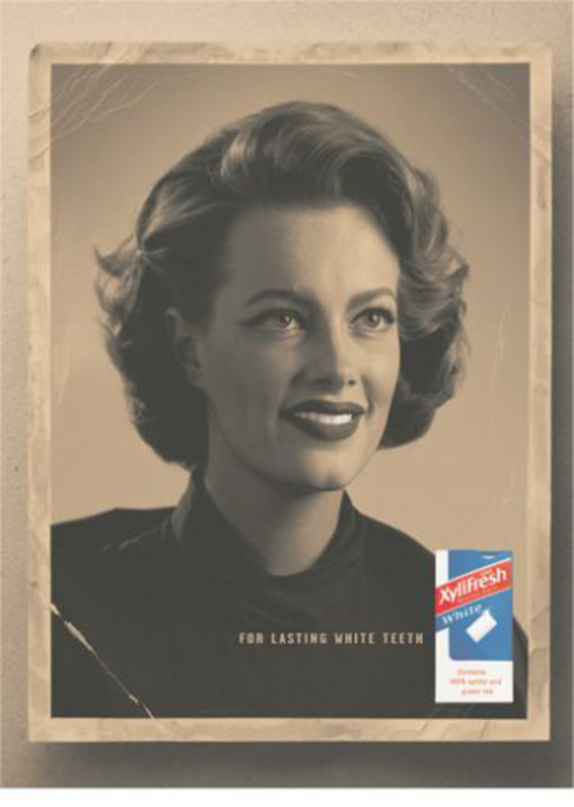 Campaign for a whitening gum.