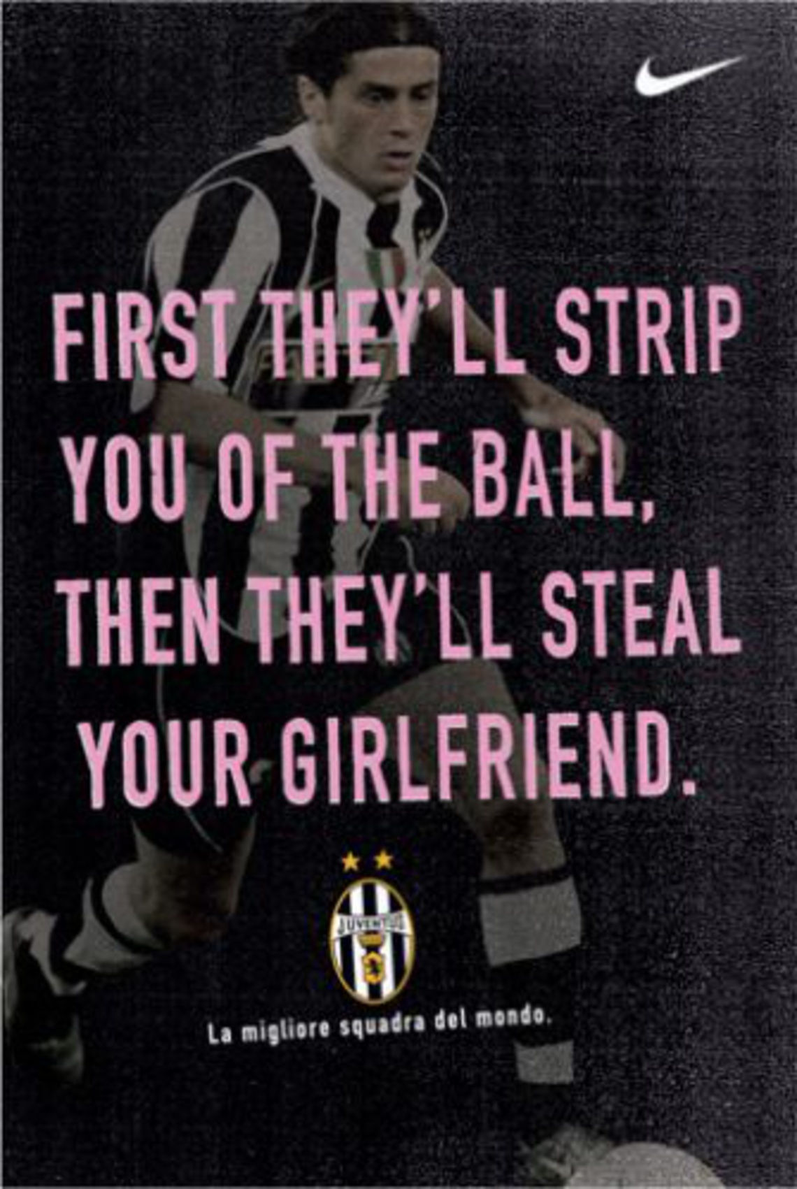 Nike posters to promote the match between Manchester United and Juventus Turin in New York City.