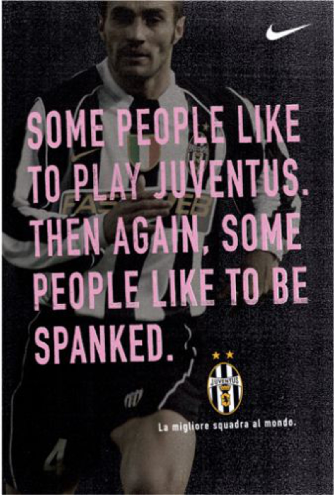 Nike posters to promote the match between Manchester United and Juventus Turin in New York City.