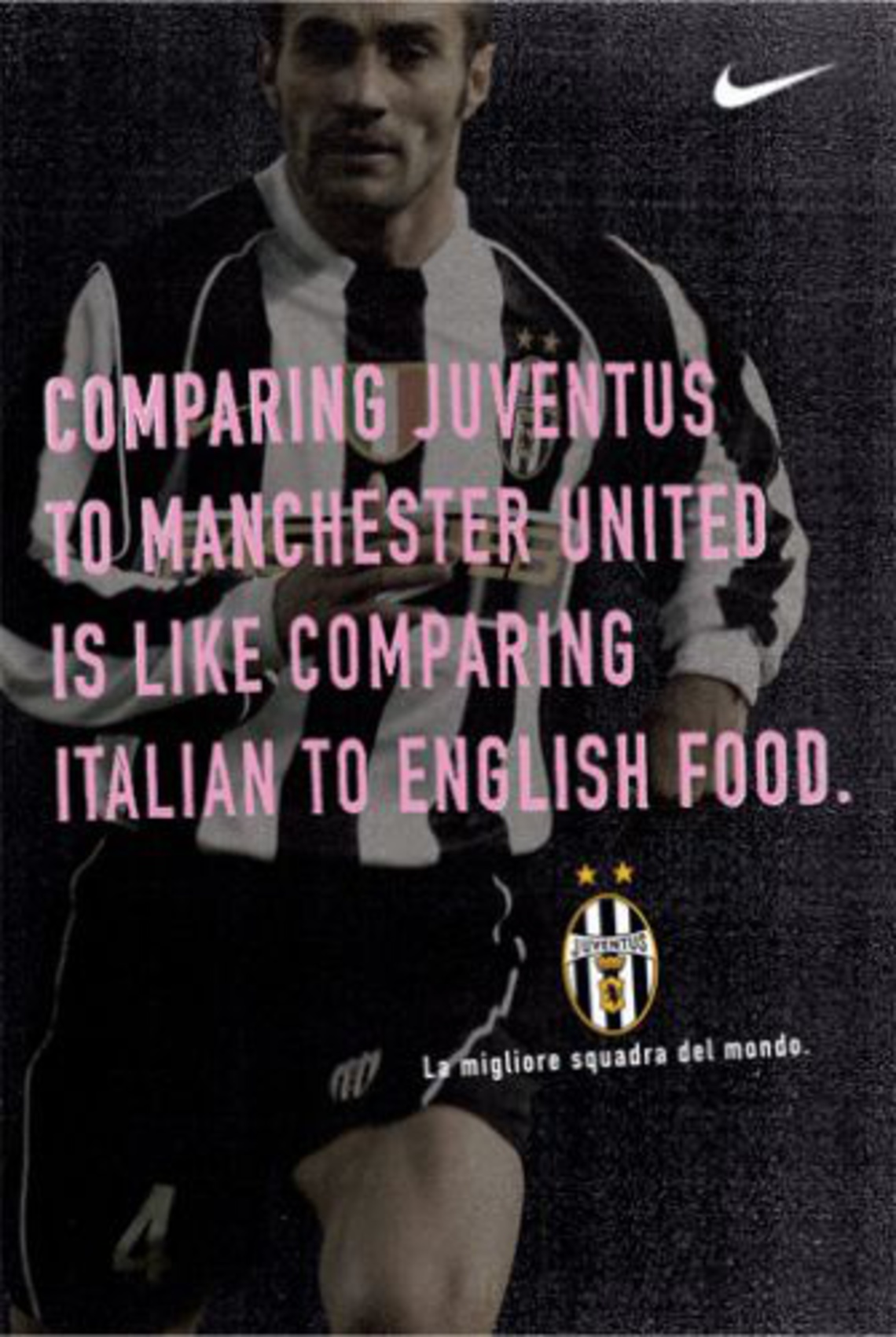 Nike posters to promote the match between Manchester United and Juventus Turin in New York City.