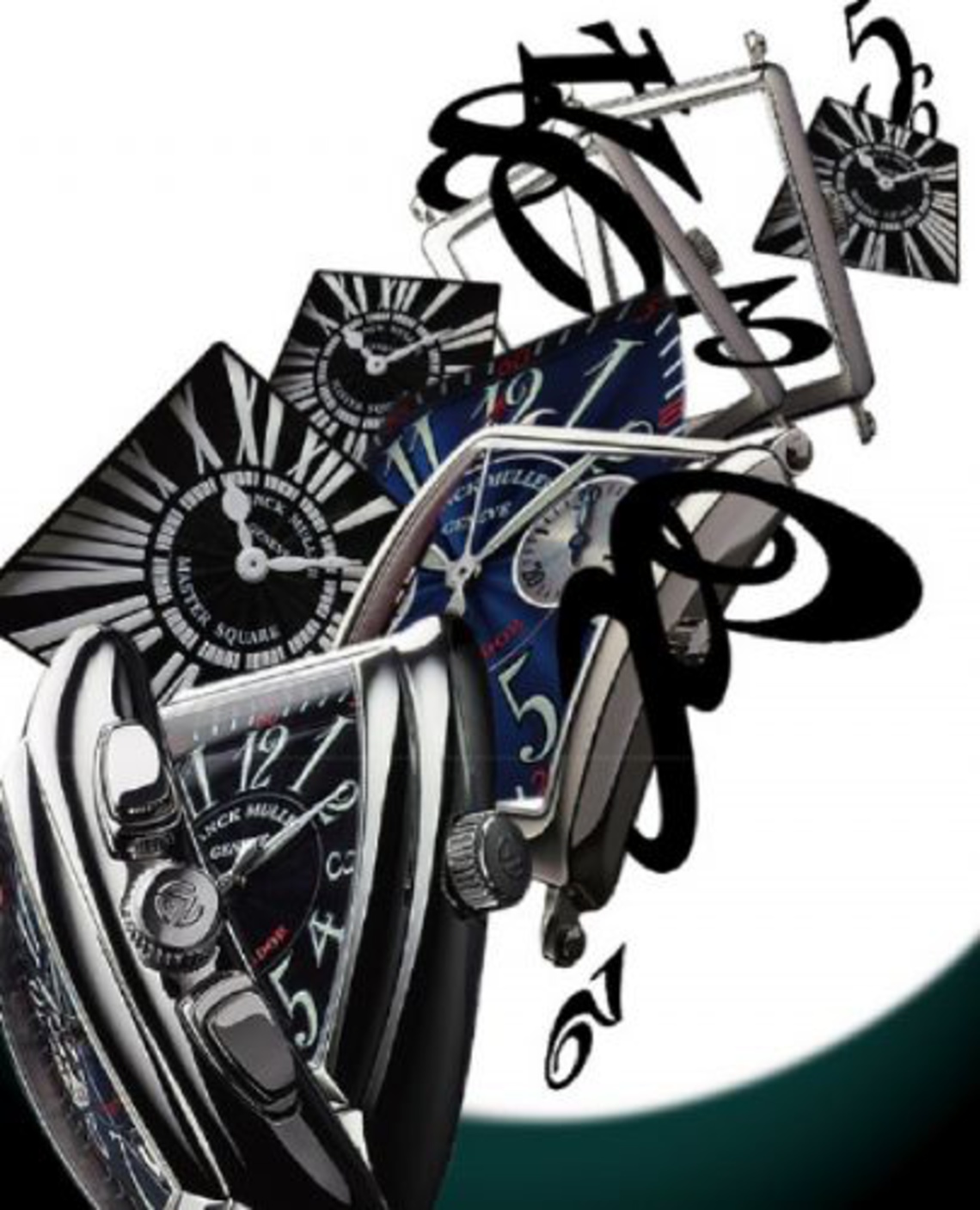 Poster campaign for Franck Muller brand watches.