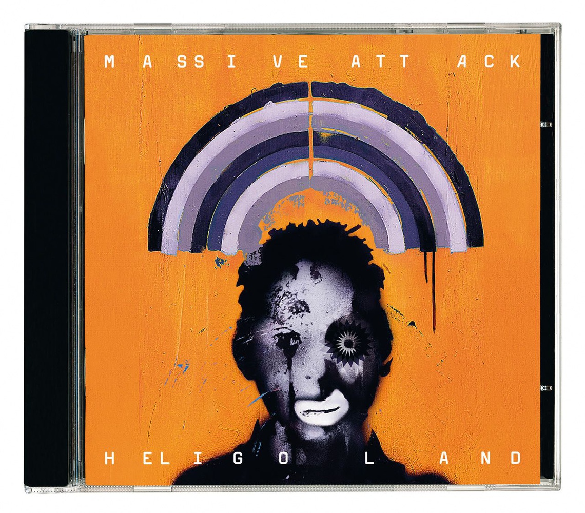 Massive Attack: "Heligoland", CD cover, front and rear, and spreads from booklet. Genre: Trip-hop.