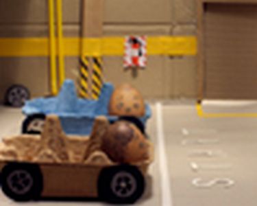 New Zealand Transport Agency: "Right Car Campaign" # Four spots designed to show us why it is so important to buy the right car. The dummies in this animated movie are eggs sitting in eggbox cars, shaking as they prepare to meet their end. This is followed by the usual crash tests in which many a driver gets battered, highlighting the advantages of airbags and an integral stability system. Super: “Don’t be an egg. Check safety first.”