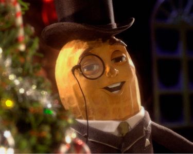 Planters: "Holiday Card" [00:40]# Mr. Peanut is back onscreen, now boasting the voice of Robert Downey Jr. In the first spot, he explains how to be a good Christmas party host, and in the second even croons a Christmas serenade.