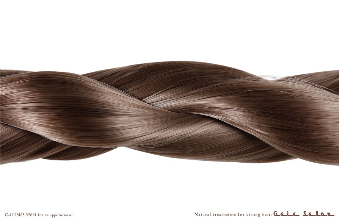 Campaign for hair treatments from Gaia, a chain of hair salons.