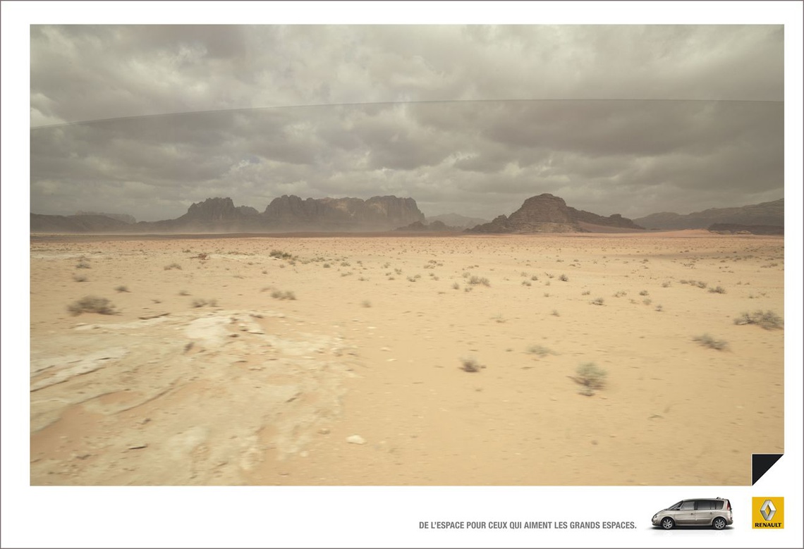 Espace. For those who like spacious places. Campaign for the Renault Espace.