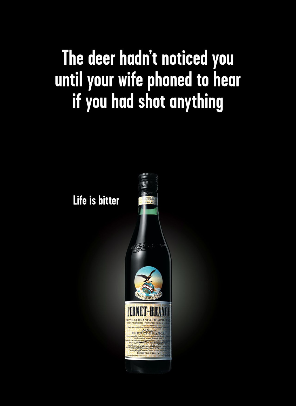 Campaign for Fernet Branca brand amaro.