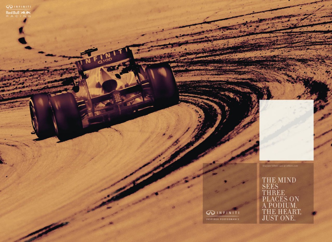 Campaign for Infiniti Red Bull Racing, an Austrian Formula One team.