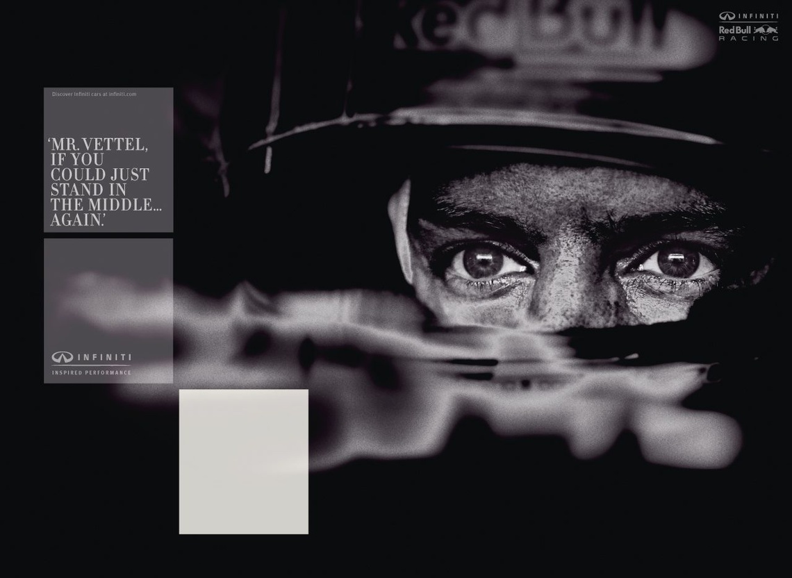 Campaign for Infiniti Red Bull Racing, an Austrian Formula One team.