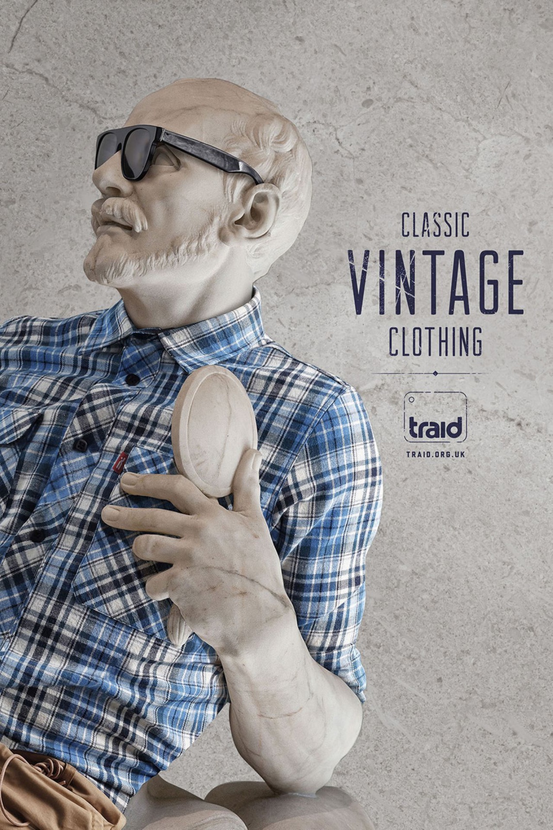 Campaign for the vintage range of UK charity store Traid.