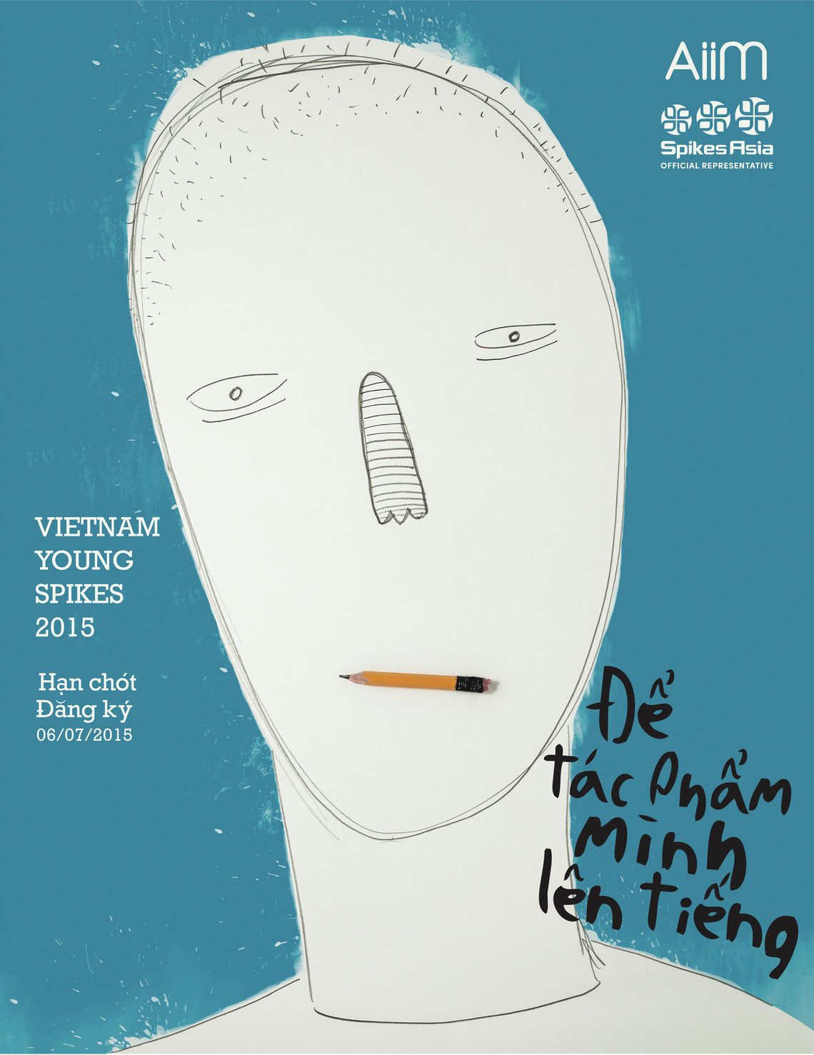 Let your work talk.
Campaign for the Vietnam Young Spikes creative communication competition, sponsored by the Aiim advertising and marketing academy.