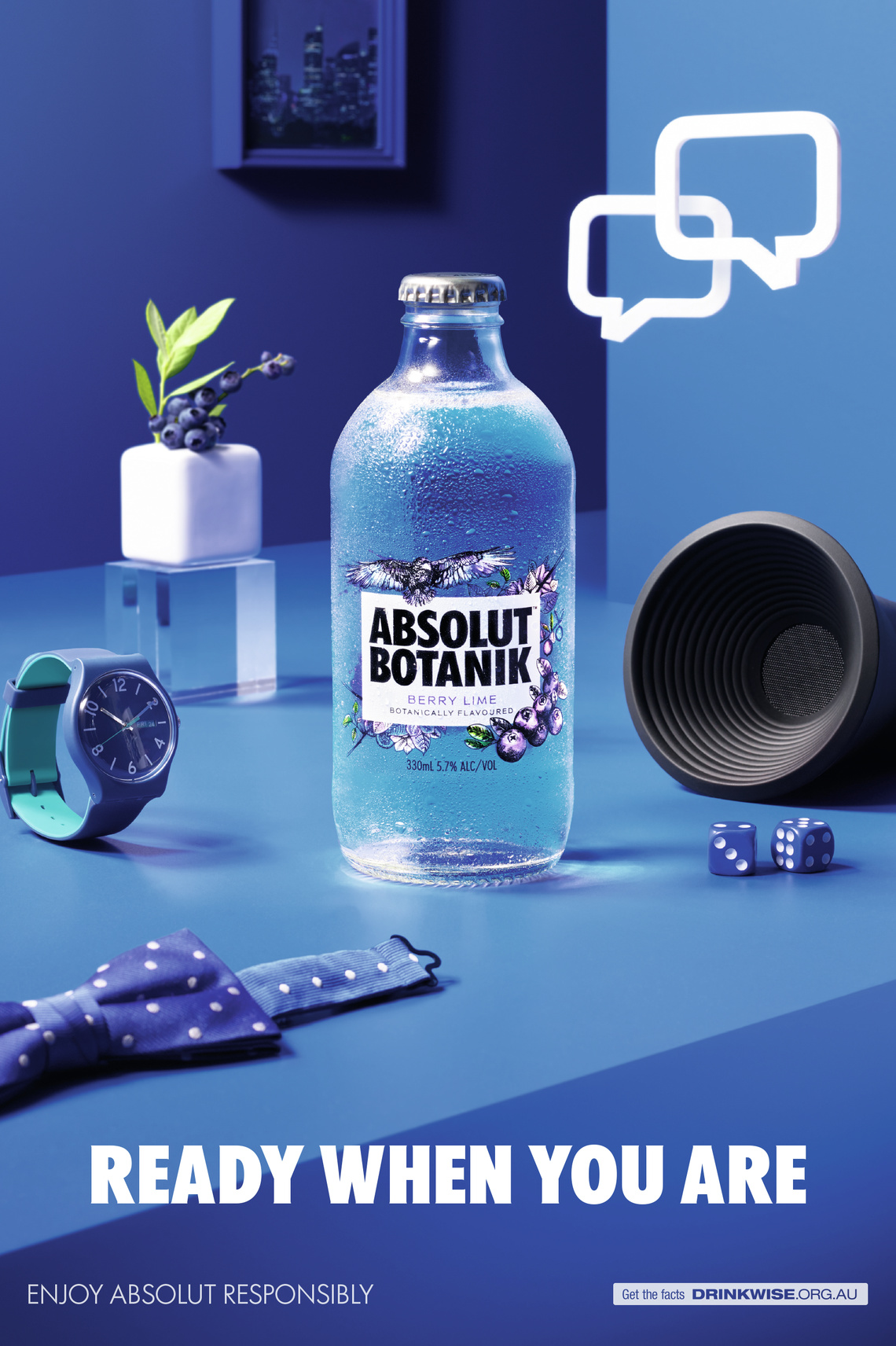 Campaign for the new range of
Absolut ready-to-drink mixes.