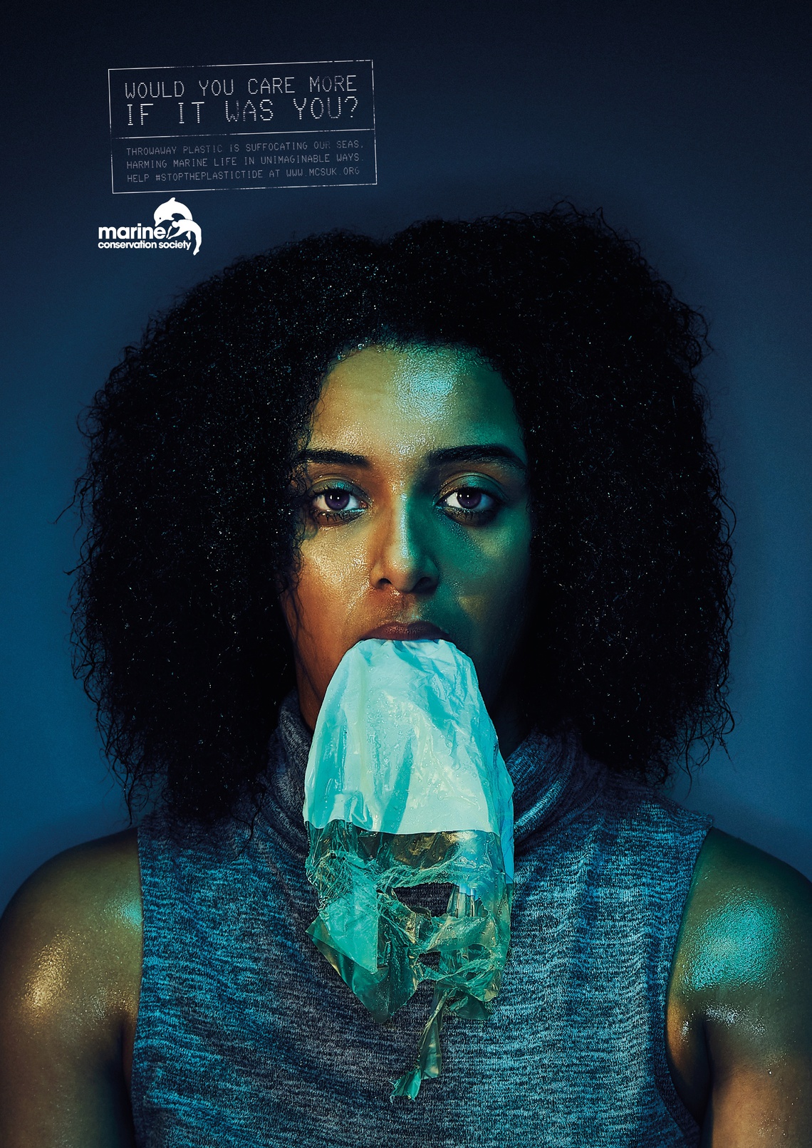 Throwaway plastic is suffocating our seas, harming marine life in unimaginable ways.
Help #stoptheplasticide at www.mcsuk.org.
Campaign, sponsored by the UK-based charity Marine Conservation Society (MCS).