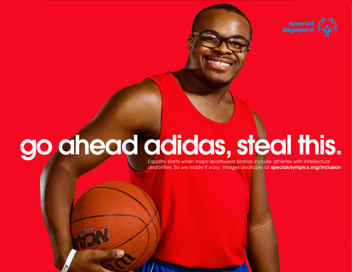 Equality starts when major sportswear brands include athletes with intellectual disabilities.
So we made it easy.
Images available at specialolympics.org/inclusion.