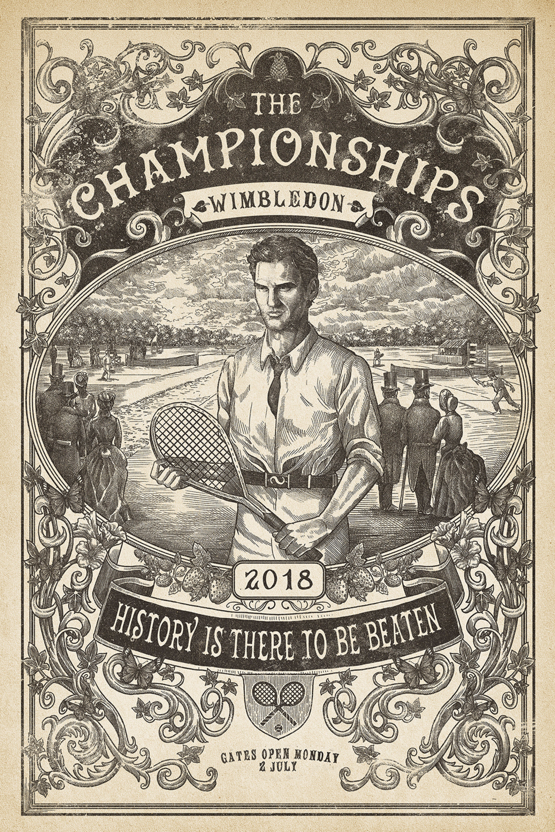 Campaign for the Wimbledon tennis championships.