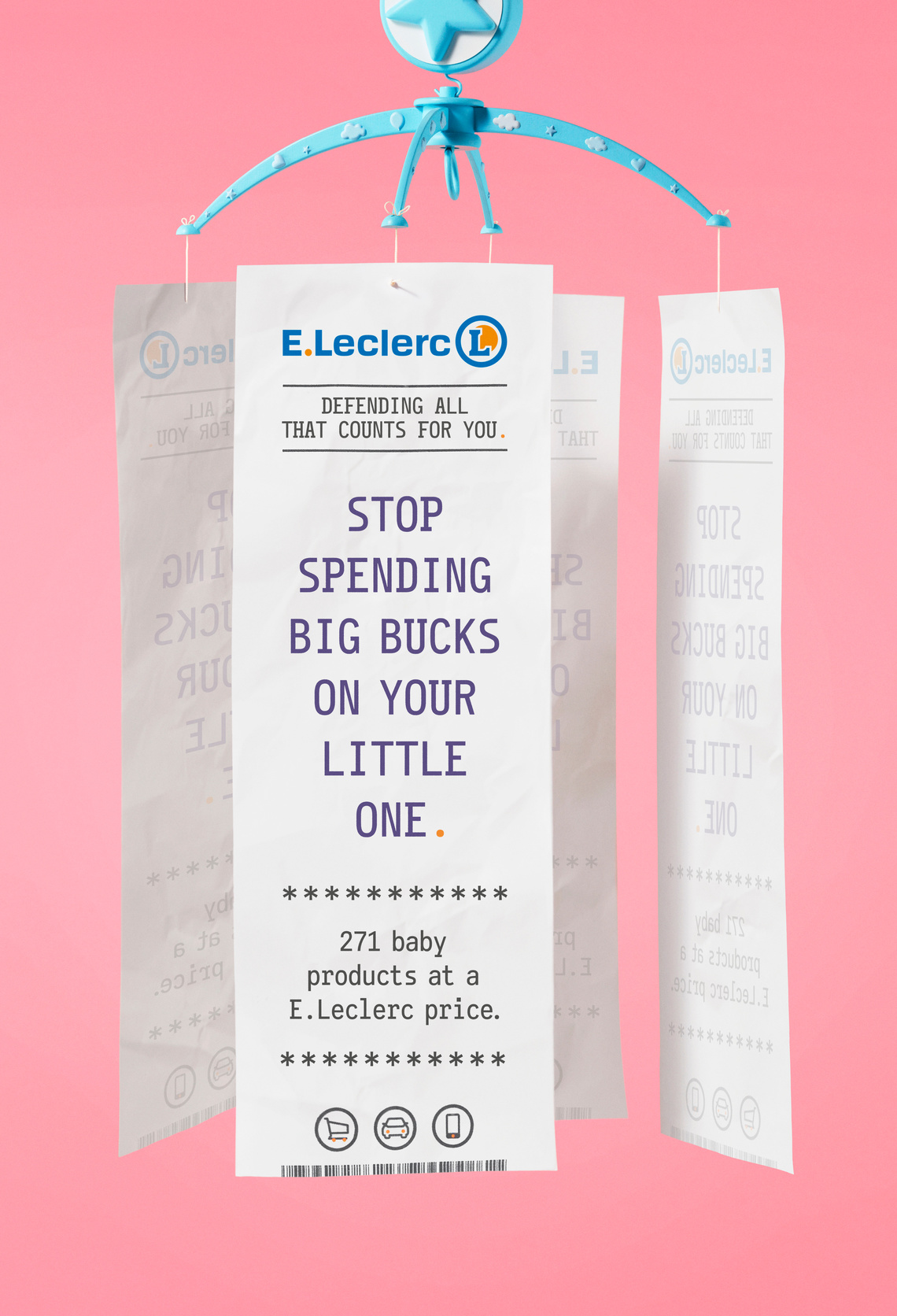 Campaign for E.Leclerc, a French hypermarket chain.