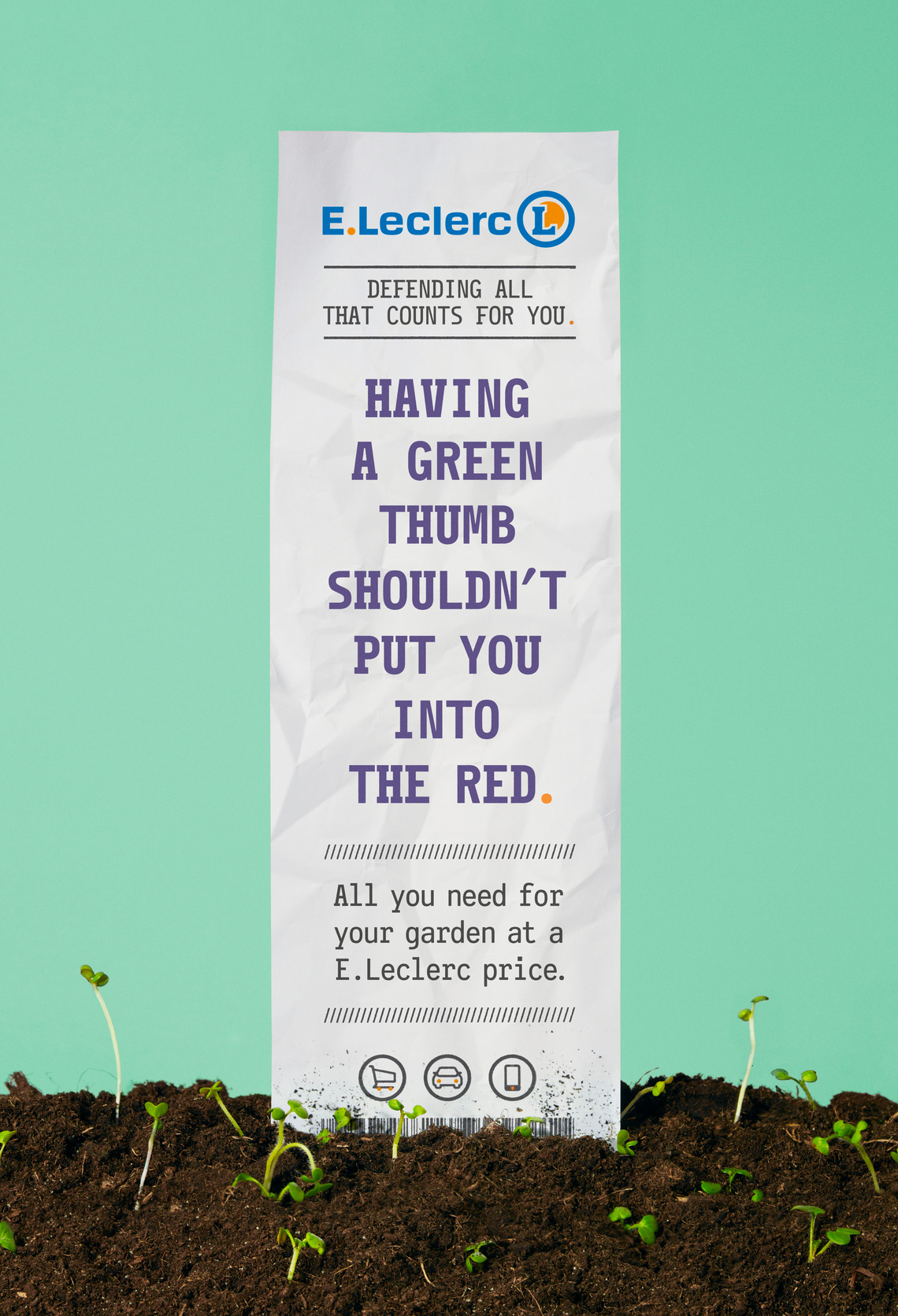 Campaign for E.Leclerc, a French hypermarket chain.