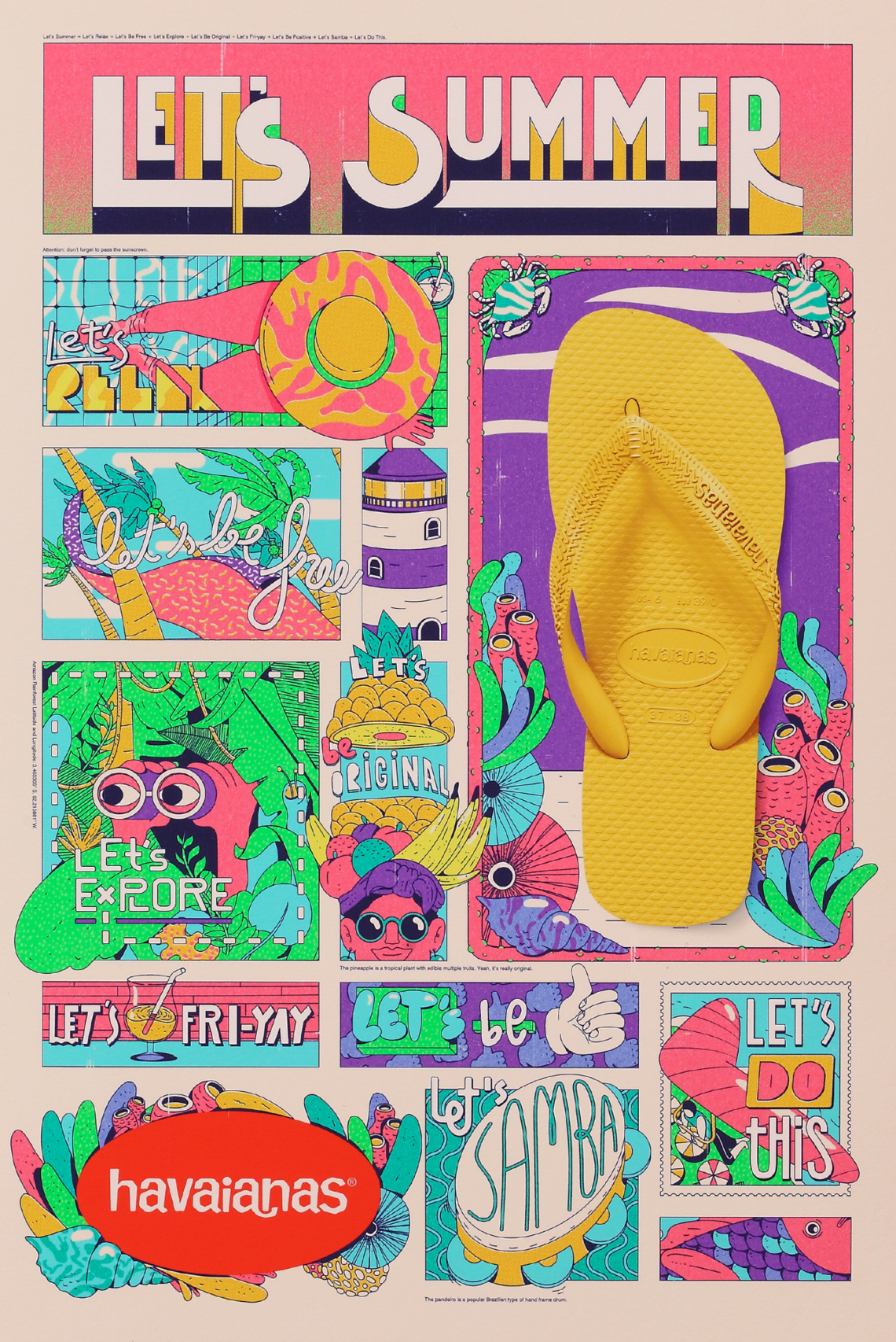 Campaign for Havaianas, the Brazilian flip-flops and sandals brand.