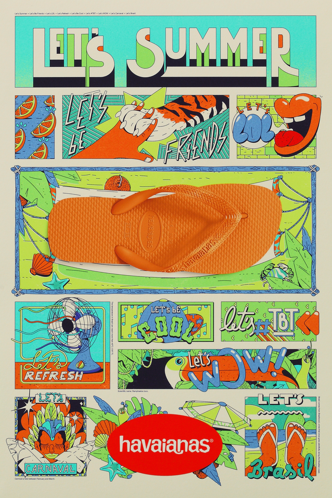 Campaign for Havaianas, the Brazilian flip-flops and sandals brand.