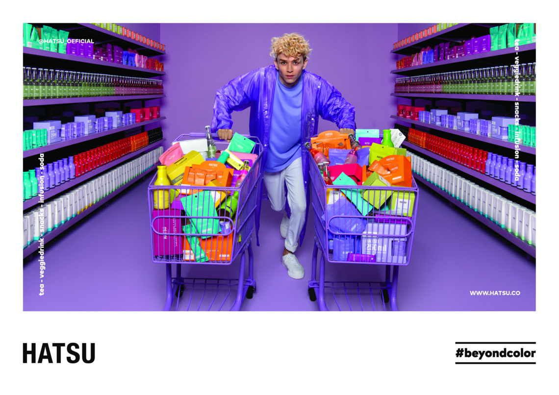 Campaign for Hatsu, a health foods brand.