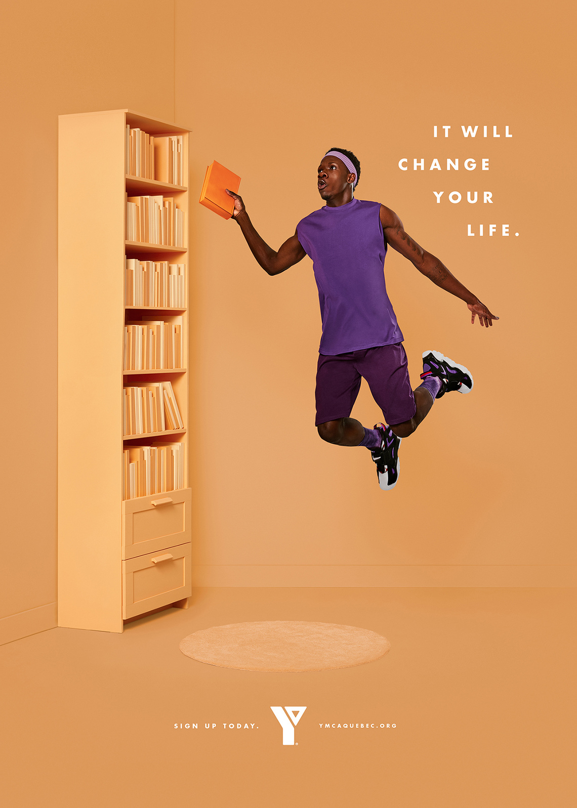 Campaign for the YMCA community center in Montréal, Canada, which offers sports courses and facilities.