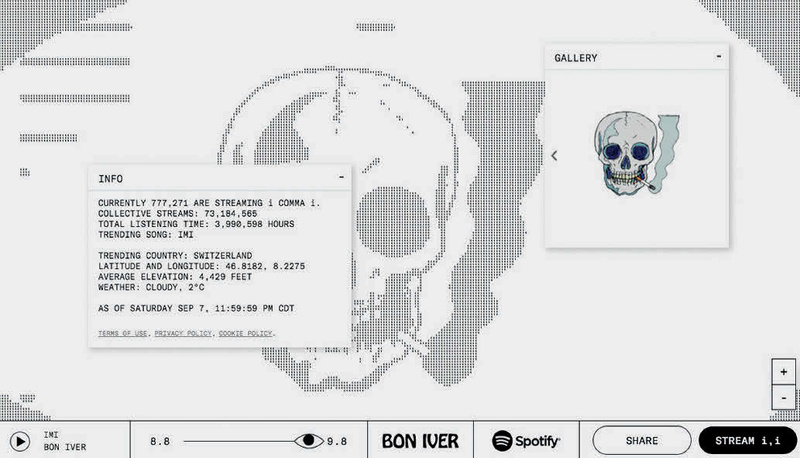 Bon Iver Visualizer