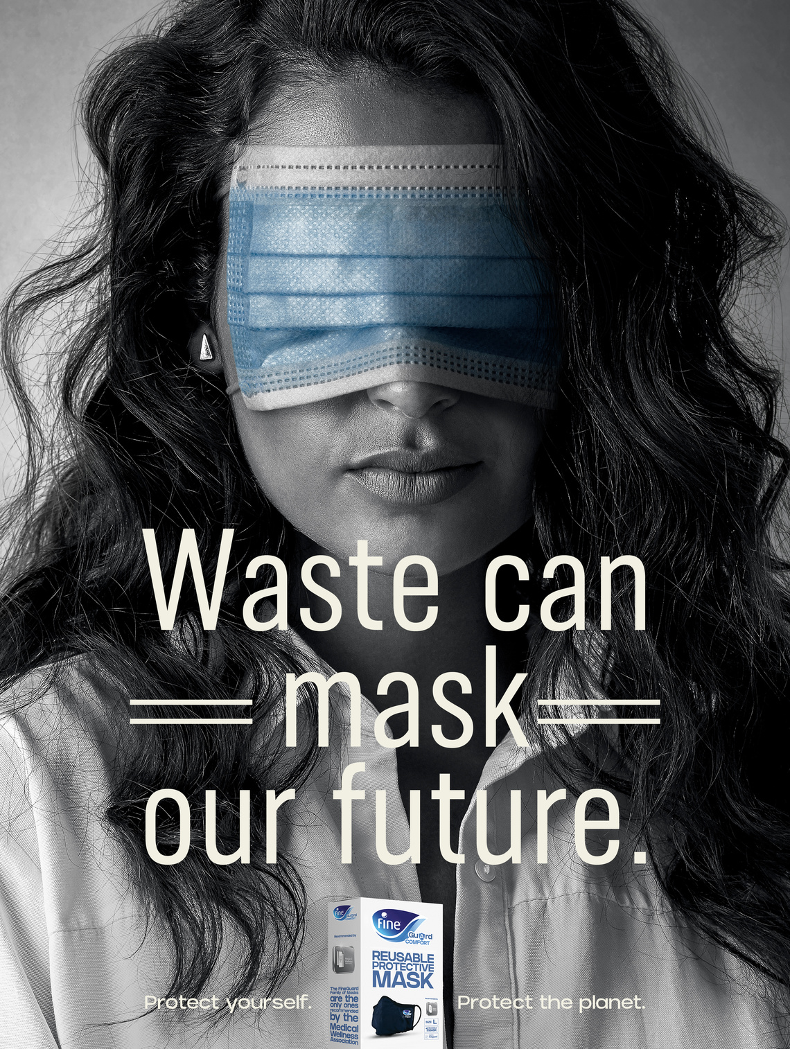 Campaign for environmentally friendly masks from Fine Guard.