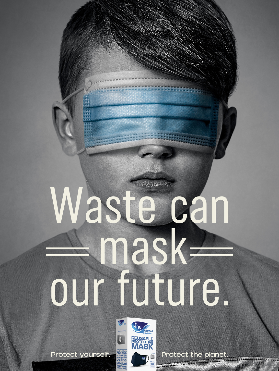 Campaign for environmentally friendly masks from Fine Guard.