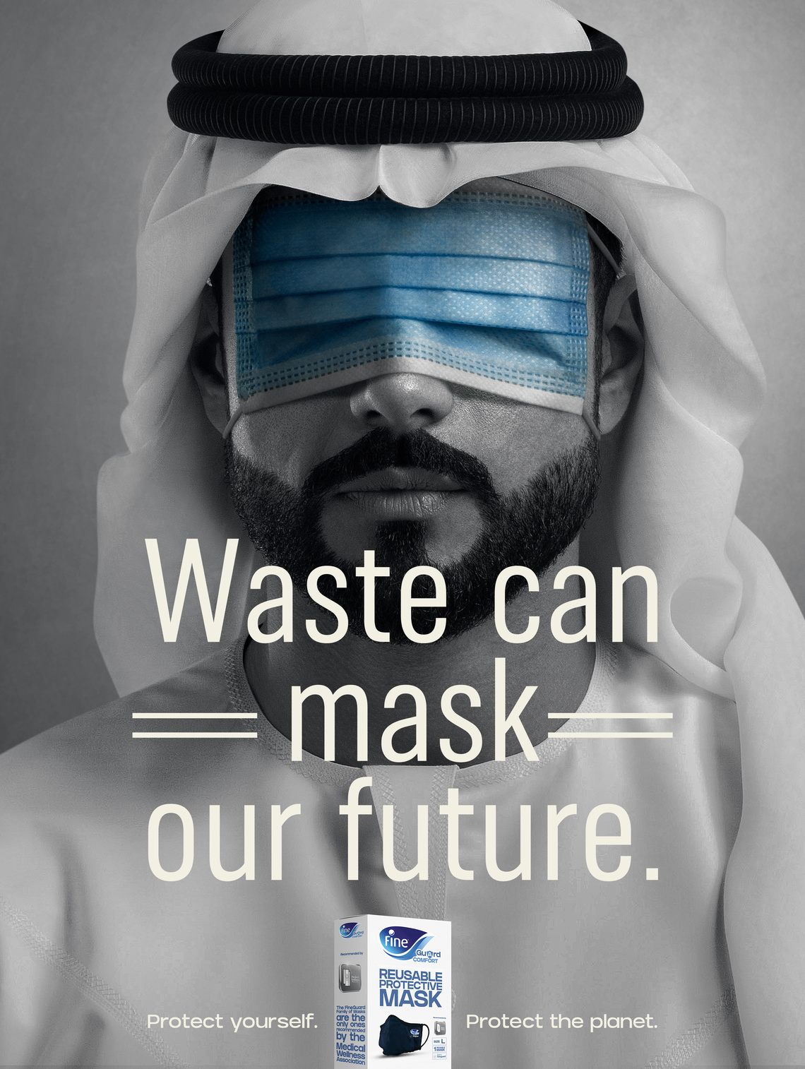 Campaign for environmentally friendly masks from Fine Guard.