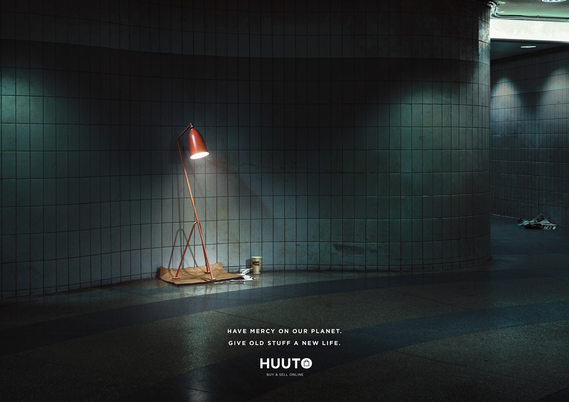 Campaign for Huuto, Finland’s first online store for second-hand items.