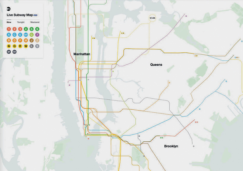 New Live Subway Map