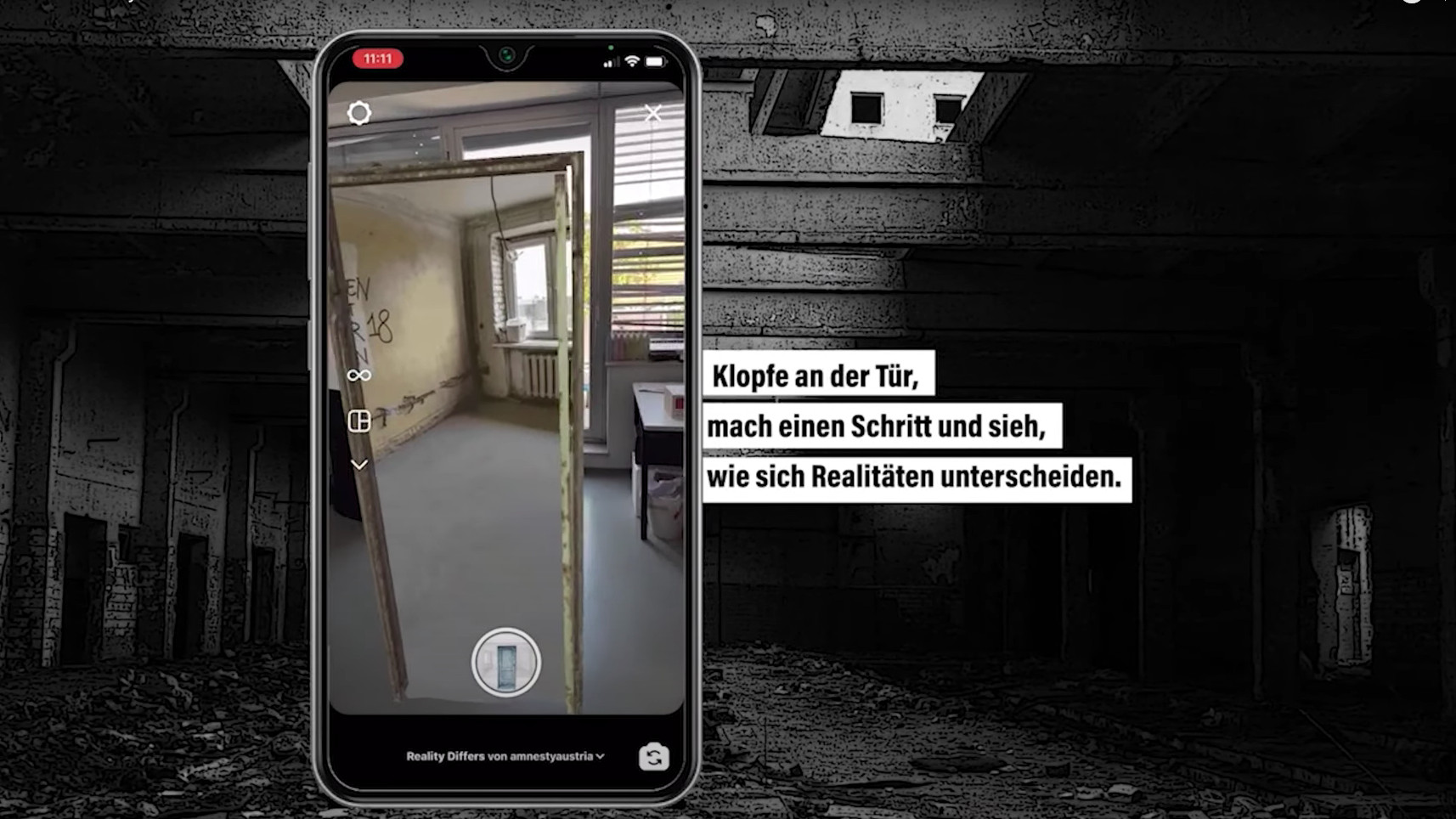 Reality Differs – AR Instafilter for Amnesty International