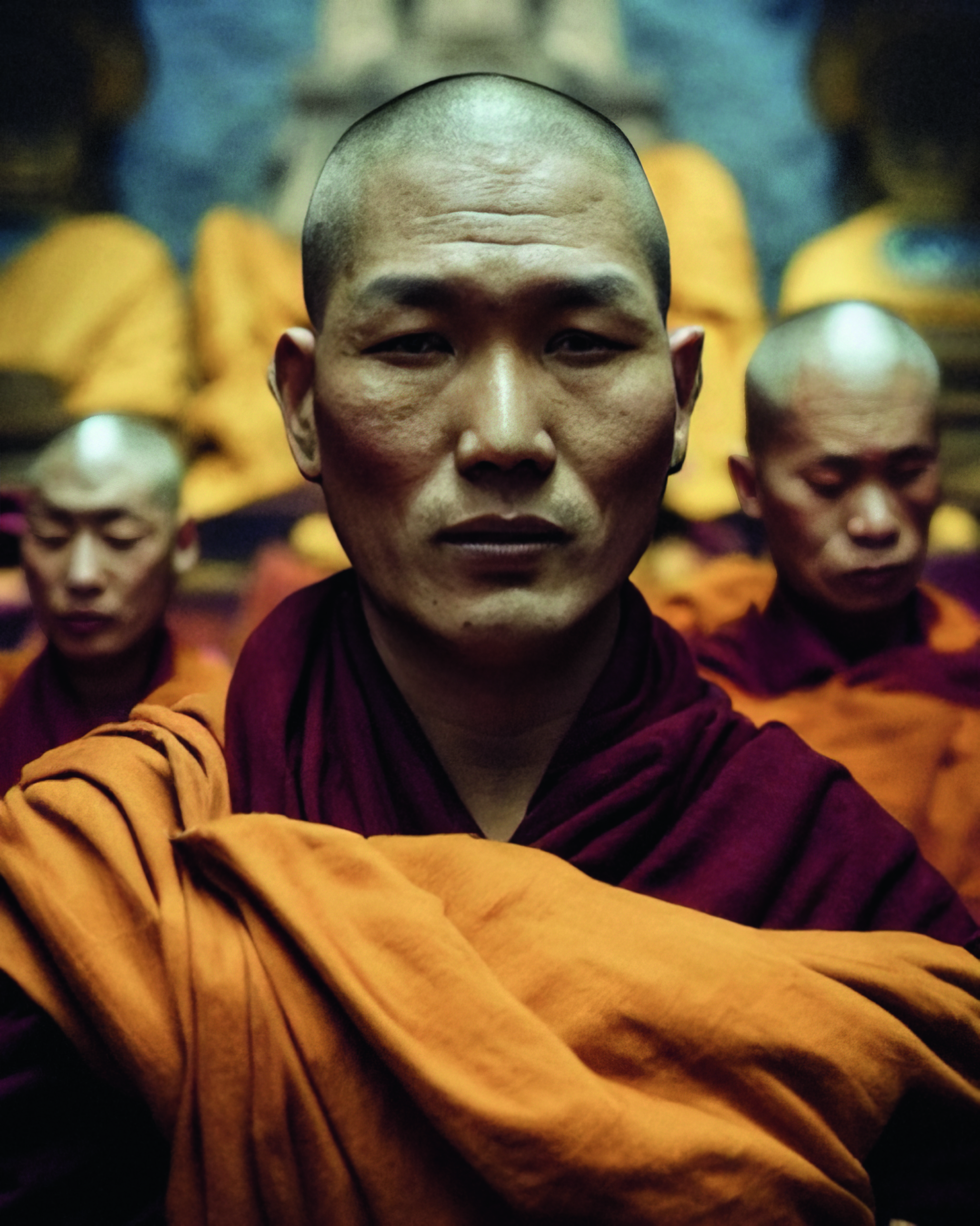 tibetan temple, mental street photography