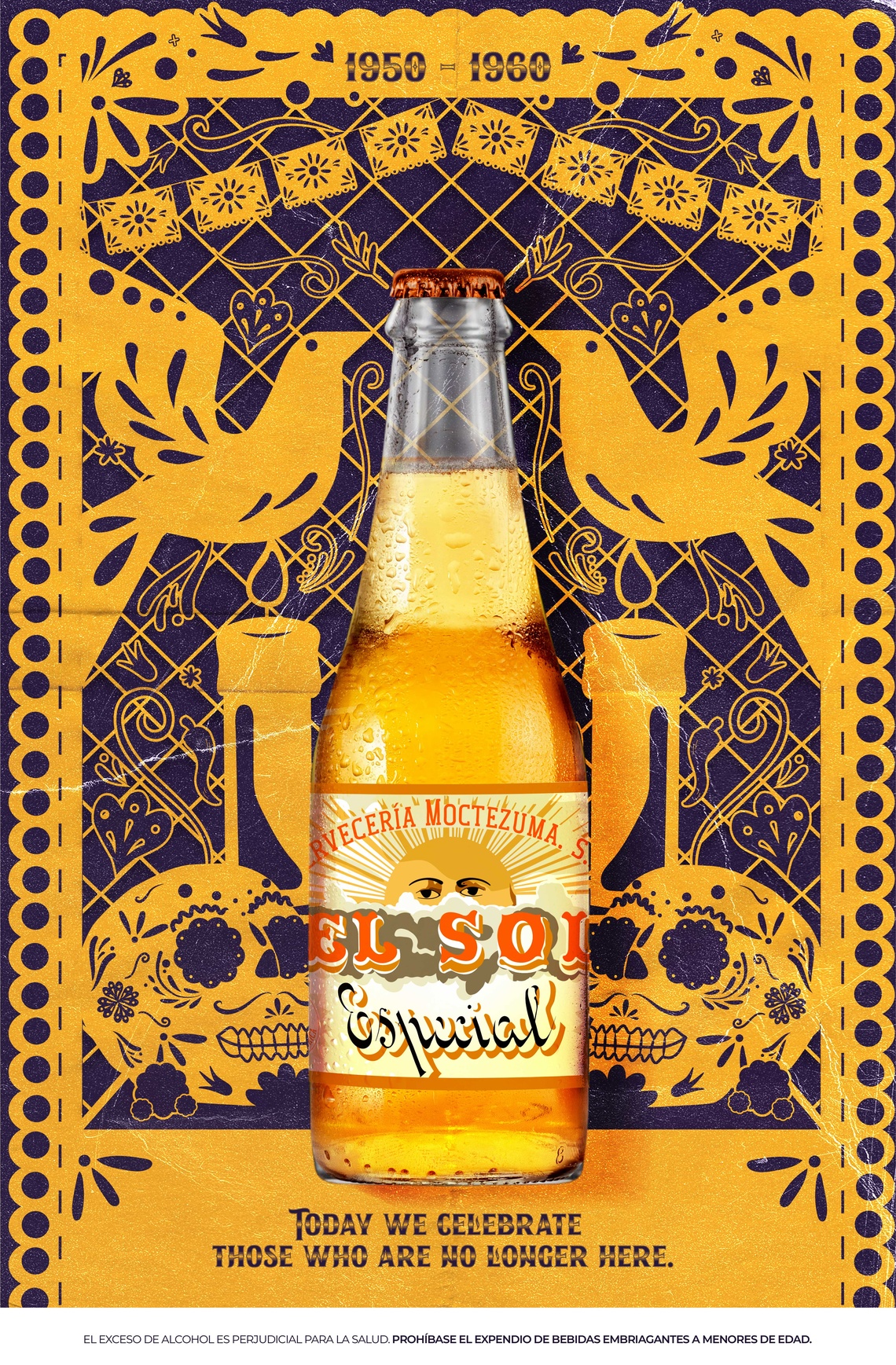 Sol Beer celebrates the Day of the Dead with a campaign that honors the past editions of its bottles.