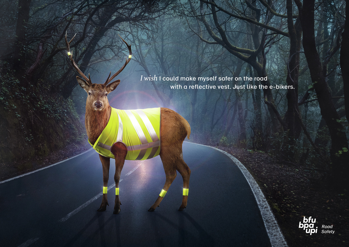 Campaign for the Swiss Council for Accident Prevention.