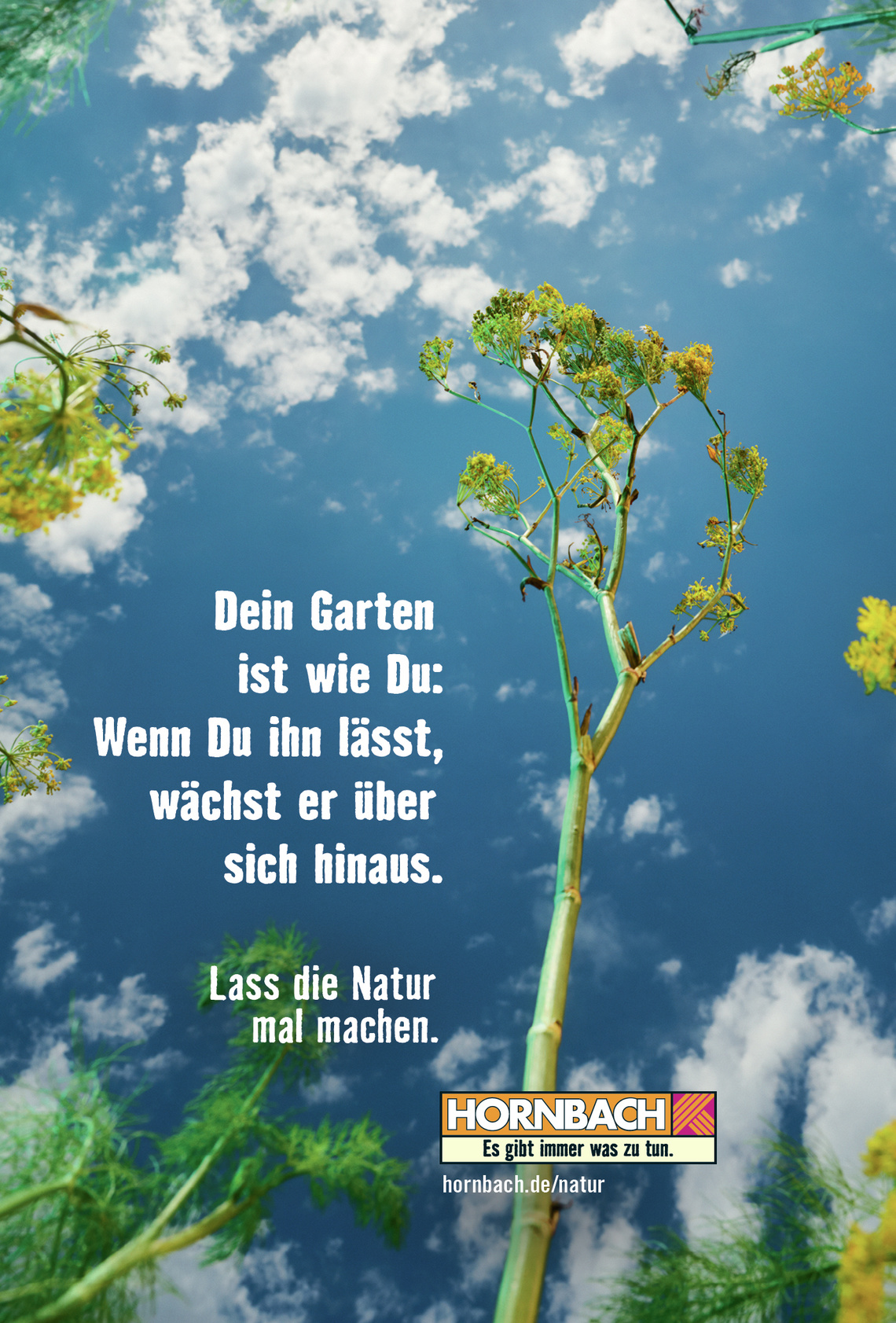 Campaign for the gardening section at the Hornbach chain of DIY stores.
